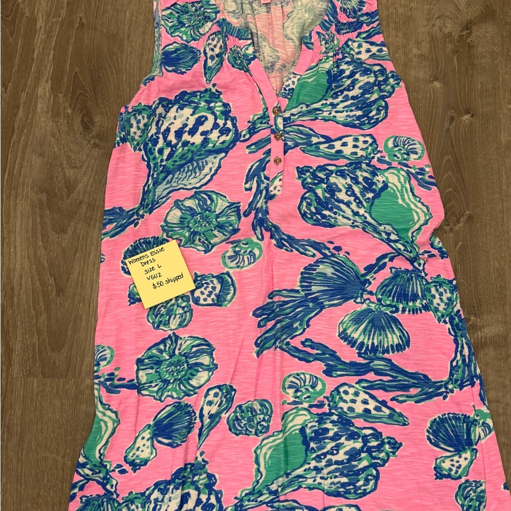 Lilly Pulitzer Pink and Blue Essie Sundress